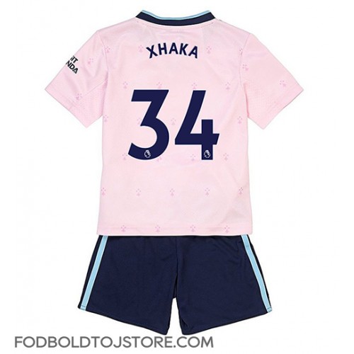 Arsenal Granit Xhaka #34 Tredje sæt Børn 2022-23 Kortærmet (+ Korte bukser)